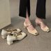 Square Head Versatile Height Increase Super Fire Sandals Women's Summer Wear Light Mouth Thick Heel Retro High Heels_vogvips.com