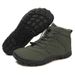 Popular Five Finger Men's Cotton Shoes With Plush Snow Boots, High Top Cotton Boots, Thick Soled Northeast Snow Boots, Five Finger Shoes_vogvips.com