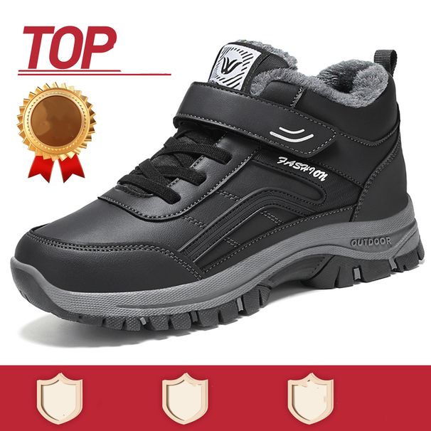 NEW Winter Fleece And Thickened Large-sized Walking Shoes, ,High-top Warm Outdoor Snow Boots_vogvips.com