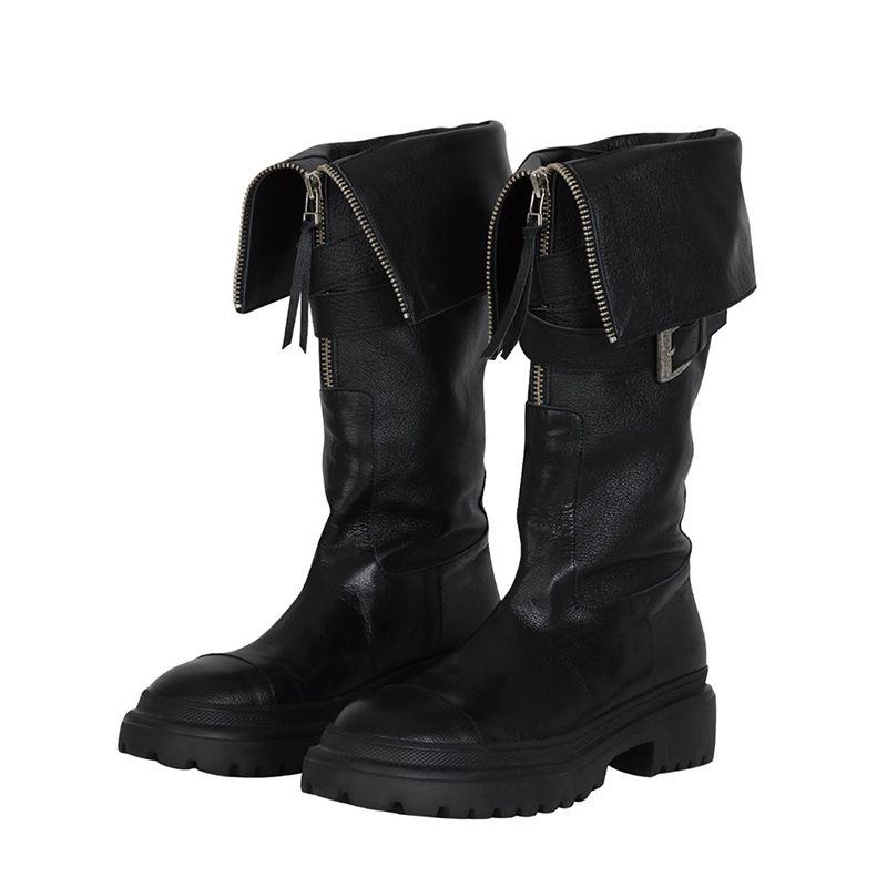 Women's Over-The-Knee Boots Women's Over-The-Knee Boots Shoes Knee Women's Martin Belt Buckle Thick Soled Motorcycle Knight High Top Fashion Boots_vogvips.com
