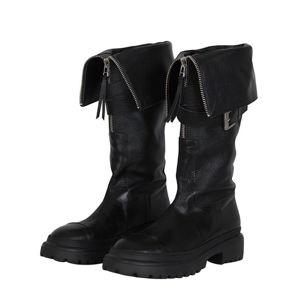 Women's Over-The-Knee Boots Women's Over-The-Knee Boots Shoes Knee Women's Martin Belt Buckle Thick Soled Motorcycle Knight High Top Fashion Boots_vogvips.com