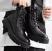 Men's Shoes Martin Boots High End Thick Soled Height Enhancing Motorcycle Work Boots Side Zipper Black High Top Leather Shoes Trendy_vogvips.com
