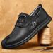 Leather Lace-up Non-slip Wear-resistant Soft Sole Casual Men's Dad Shoes Large Size 4748_vogvips.com