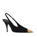 2022 New Pointed Stiletto High Heels Shallow Mouth Backless Closed Sandals Height Increasing Metal Toe Sexy Women's_vogvips.com