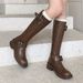 Women's 2025 Winter Long Thick Heel Single Western Riding Boots High Tube Super Stylish Over-the-Knee Slimming_vogvips.com