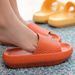 4CM Thick Sole Slippers For Women, Summer Bathroom Shower Home Use EVA Soft Sole Large Size Stepping On Feces Feeling Cool Slippers_vogvips.com