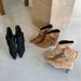 A123-1~High-Heeled French Pointed-Toe Short For Women, 2026 Autumn New Style Pleated Stacked Boots_vogvips.com