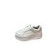 Zhao Lusi Same Style An Short-Height White For Women Genuine Leather Height-Increasing Thick-Soled Platform Versatile_vogvips.com