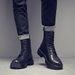 Martin Boots Men's Style High-top Thick-soled Heightening Tooling Leather Boots Men's Genuine Leather High Locomotive Trendy Men's Boots_vogvips.com