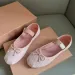Mary Jane Ballet Designer Elegant Evening Dance Fashion Dress Shoes Flat Sandals Women's Luxury Brand Leather Factory_vogvips.com