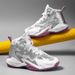 2025 Breathable Basketball Mid-Top Non-Slip Youth Boys' Shock Absorption Sports Shoes Professional Men's_vogvips.com