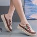 2026 Popular Summer Versatile Thick-soled Slip-on Breathable Closed-toe Mules For Women, High-end Mesh Sandals_vogvips.com