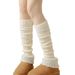 Socks Lace Socks Warm Leg Covers Women's Calf Pile Socks Knitted Wool Foot Covers Flat 45 Cm Long_vogvips.com