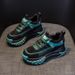 Dad Sneakers With Fleece Lining, Suede Leather, 2025 Spring New Women's Thick-Soled Sports Shoes, Casual Fashion_vogvips.com