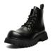 High-top Thick-soled Heightening Martin Boots Retro Tooling Boots Locomotive Outdoor Short Boots_vogvips.com