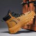 European Warm Series Men's Martin Spring Breathable High-top British Style Work Outdoor Hiking Desert Combat Yellow Boots_vogvips.com