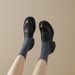 Soft Soft! 2024 Handmade Round Toe Thick Sole High Loafers Chunky Heel_vogvips.com