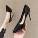 Pointed-toe Women's Ultra-high Heels With Waterproof Platform, Patent Leather, CM10, Sexy New Model For Women, 2026,_vogvips.com