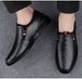 Men's Round Head Men's Casual Sleeve Loafers Work Shoes_vogvips.com