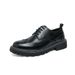Euro Step 2025 Autumn Brogue British Style Business Formal Leather Lace-up Height Increasing Thick Sole Men's Shoes_vogvips.com
