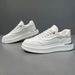 Men's Genuine Leather, Small White Men's Fashionable And Versatile Casual Board Shoes, Trendy Sports Shoes_vogvips.com