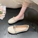 Fairy Shoes, Gentle Single Shoes, Women's Flat Soles, 100 With Skirts, Evening Shoes, Kick-off Beanie Shoes_vogvips.com