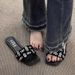Versatile Fairy-Style Women's Open-Toe Sandals For Outdoor Wear, Summer 2024 New Flat Shoes, Casual Beach Slippers_vogvips.com