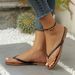 Women Flat Flip-flops Comfortable Non-slip Sandals Braided Band Flip Flops Home Bathroom Fashion Slippers Zapatos_vogvips.com