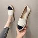 Women's Fisherman 2025 New Spring Color Block Flat Slip-On Loafers Lazy Shoes_vogvips.com