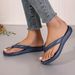 New Women's Elegant Arch Support Flip Flops, Indoor/outdoor Use, Summer Beach Sandals, Casual Shoes With EVA Soles, Comfortable_vogvips.com