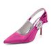 Women's High Heeled Pointed Toe Dress Shoes Rhinestones Bridal Bridesmaid Wedding Evening Shoes_vogvips.com