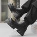 Sleeve Feet Lazy One Pedal Short Boots Locomotive Style Men's Boots Thick Sole Heightening Martin Boots_vogvips.com
