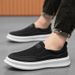 Men's Classic Retro Low-Top Canvas Sneakers - Lightweight Breathable Casual Shoes For Everyday Wear With Comfortable EVA Insole & Durable PVC Outsole_vogvips.com