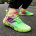 Gradient Color Fashion Flyknit Sports For Men And Women Summer Tennis Popcorn Couple Running Shoes Live Broadcast_vogvips.com