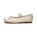 Round Head Single Shoes Women's Flat Bow Word With Cute Fairy Style Ballet Shoes Soft Sole_vogvips.com