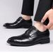 2026 Spring Handmade Sheepskin Business Dress Shoes For Men, British Style Lace Up Leather Casual Men's Shoes, High End_vogvips.com