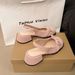 Fairy-style 2026 New Summer French Hepburn-style Sandals For Women To Wear With Dresses, Chunky-heeled Leather Shoes_vogvips.com