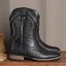 Vintage boots Men fall new Western cowboy boots Embroidered Knight boots_vogvips.com