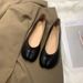 Split For Women, Internet Famous Pig Trotter Flat Bottomed 2025 Spring New Toe Lazy Soft Leather Single Sh, Autumn_vogvips.com