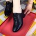 Fashionable Women's Casual Shoes Soft Leather Low Heel Slip On Loafers Comfortable Walking Shoes Wide Width Available_vogvips.com