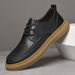 Men's Casual Board Shoes High Cowhide Surface Beef Tendon Sole White Shoes Sports Men's Shoes_vogvips.com