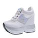 Jiajia 2024 Spring Autumn Winter Korean Style High Heel 12CM Internal Height Increase Women's Thick Sole Platform Lace-up_vogvips.com