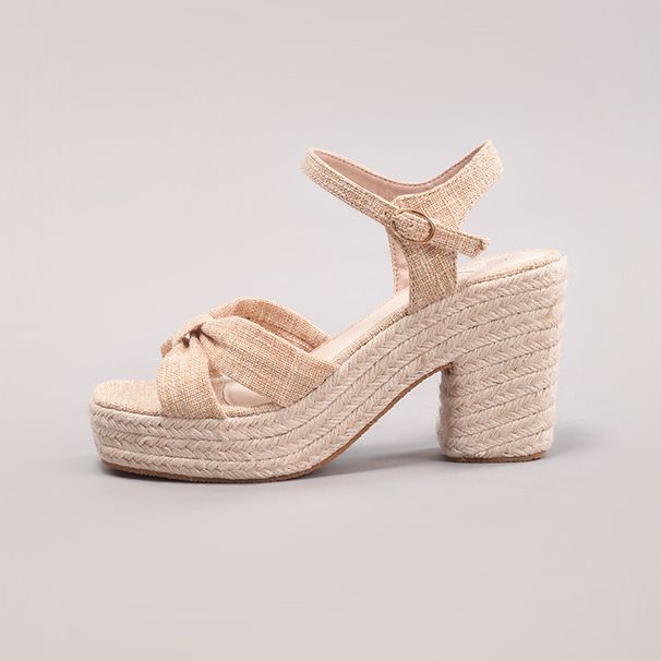 Wedge Platform Sandals High Heels Women's Casual Summer Rope With Woven Straw Rope Straps_vogvips.com