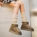 Women's Shoes Sheepskin Fur Thick Soled Snow Boots Women's Short Tube Waterproof Winter New Warm Plus Velvet Winter Cotton Shoes_vogvips.com