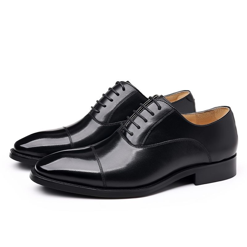 The First Layer Of Cow Shoes For Men Four Seasons Brand Three-joint Leather Oxford Formal Business Shoes For Men_vogvips.com