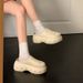 Women's Stylish Closed Toe Sandals Summer Wear Cute Star Pattern Thick Sole Non Slip Height Increasing Popular Sandals_vogvips.com
