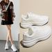 Flying Woven Shoes Sports Shoes Women's Mesh Breathable Student Casual Shoes Flat Running_vogvips.com