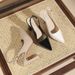 105-D3 High-end Waterproof Platform High-heeled Sandals For Women, New Summer Style, Pointed Toe, Elegant, Closed-toe,_vogvips.com