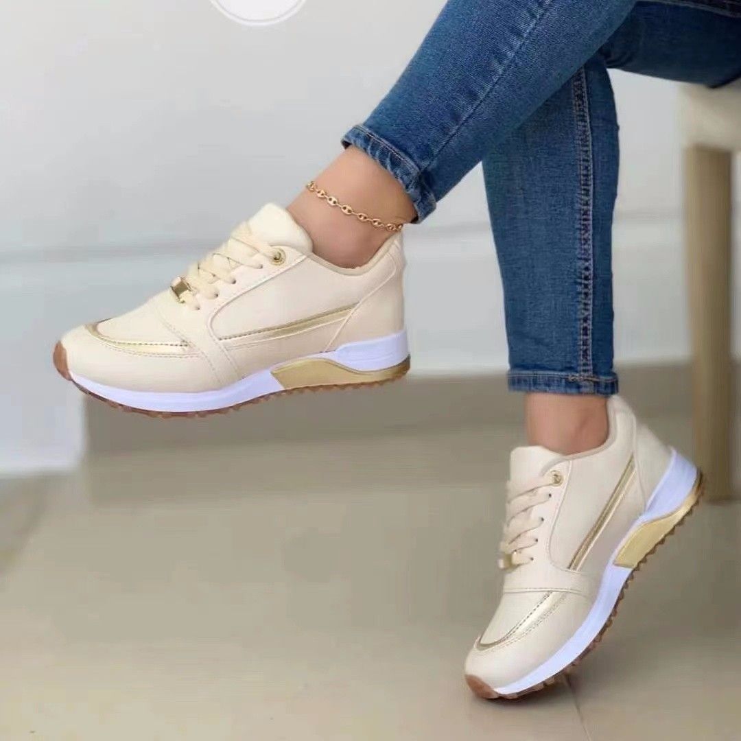 2024 New Women's Sports Shoes Large Size Color Matching Women's Casual Sports Comfortable Casual Shoes Jaadu_vogvips.com