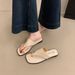 Metal Toe-post Sandals Women, 2026 New Model, High-end Feel, Super Popular In Summer, Suitable For Pairing With Skirts,_vogvips.com